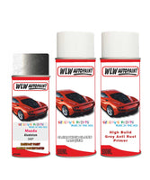 mazda 5 aluminium aerosol spray car paint clear lacquer 38p With primer anti rust undercoat protection