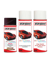 mazda 6 black cherry aerosol spray car paint clear lacquer 7201 With primer anti rust undercoat protection