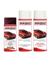 mazda 6 dark cherry aerosol spray car paint clear lacquer hh With primer anti rust undercoat protection