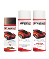 mazda 2 mocha aerosol spray car paint clear lacquer 32h With primer anti rust undercoat protection
