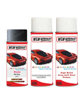 mazda 2 sea grey aerosol spray car paint clear lacquer 33t With primer anti rust undercoat protection