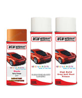 mazda 2 spicy orange aerosol spray car paint clear lacquer 25t With primer anti rust undercoat protection