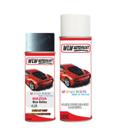 mazda 6 blue reflex aerosol spray car paint clear lacquer 42bBody repair basecoat dent colour