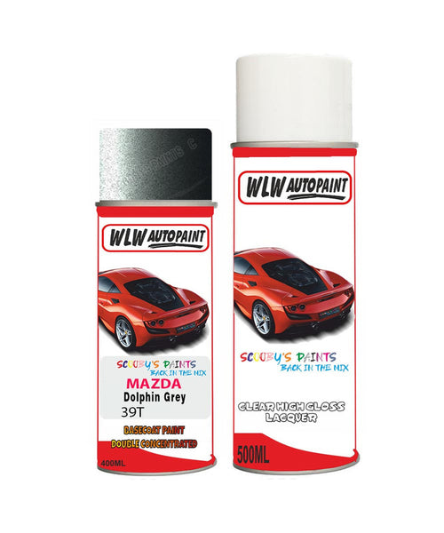 mazda 3 dolphin grey aerosol spray car paint clear lacquer 39tBody repair basecoat dent colour