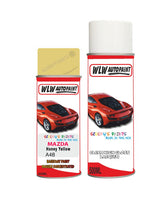 mazda 2 honey yellow aerosol spray car paint clear lacquer a4bBody repair basecoat dent colour