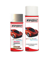 mazda 6 smokestone aerosol spray car paint clear lacquer hgBody repair basecoat dent colour