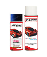 mazda cx5 stormy blue aerosol spray car paint clear lacquer 35jBody repair basecoat dent colour