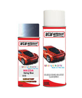 mazda 3 swing blue aerosol spray car paint clear lacquer wbBody repair basecoat dent colour