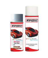 mazda 5 tonic blue aerosol spray car paint clear lacquer cbBody repair basecoat dent colour