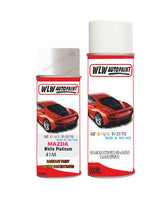 mazda 6 white platinum aerosol spray car paint clear lacquer 41mBody repair basecoat dent colour