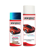 mazda cx5 winning blue aerosol spray car paint clear lacquer 27bBody repair basecoat dent colour