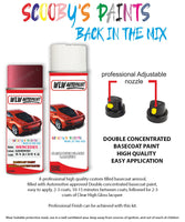 Paint For Mercedes G-Class Almandin Red Code 512/3512 Aerosol Spray for body panel crash repair