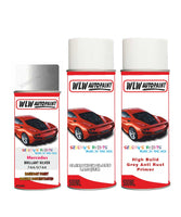 Paint For Mercedes A-Class Brillant Silver Code 744/9744 Aerosol Spray Paint With Lacquer