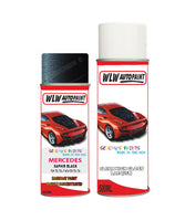 Paint For Mercedes E-Class Saphir Black Code 955/6955 Aerosol Spray Paint