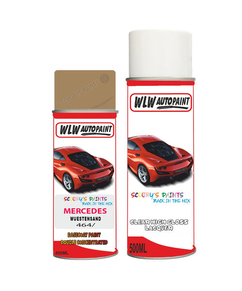 Paint For Mercedes G-Class Wuestensand Code 464 Aerosol Spray Paint