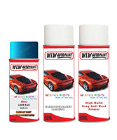 mini cooper cabrio laser blue aerosol spray car paint clear lacquer wa59 With primer anti rust undercoat protection