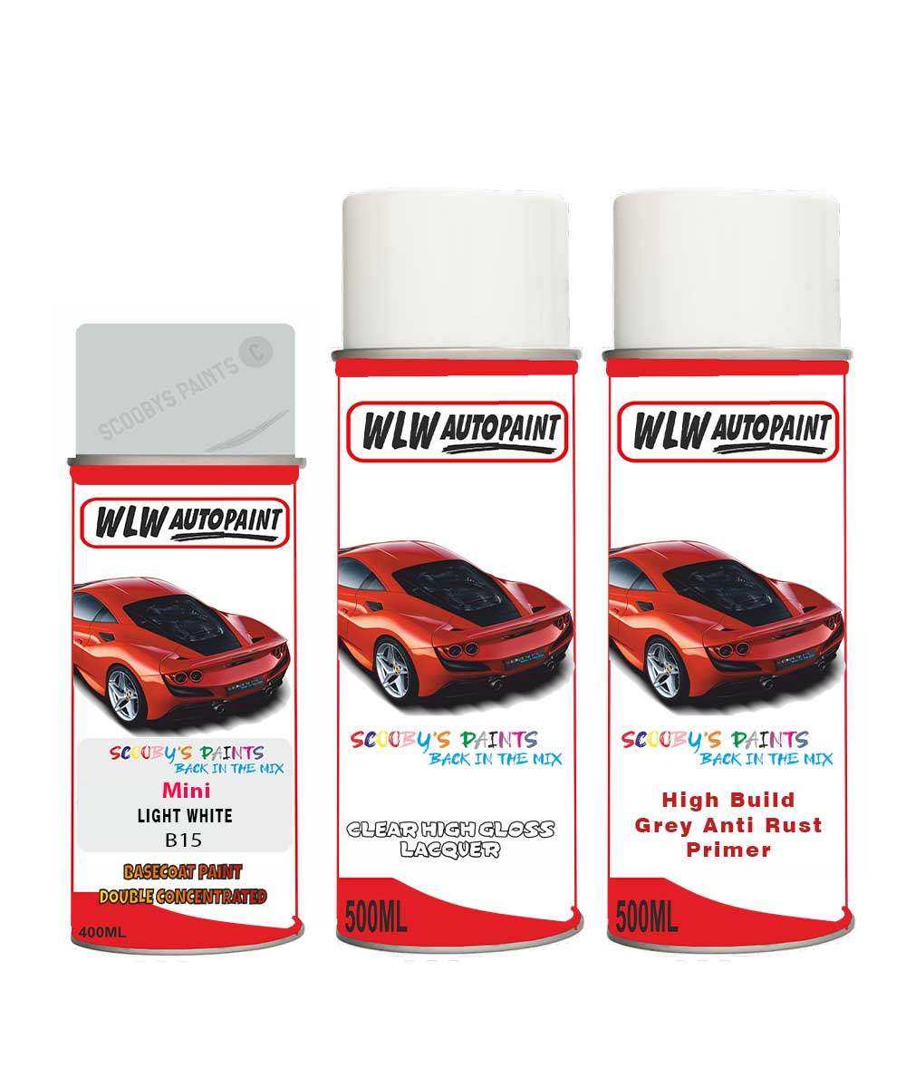 Paint For Mini Colorado Light White Aerosol Spray Car Paint + Lacquer ...