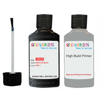 mini colorado absolute black code wb11 touch up Paint with anti rust primer undercoat