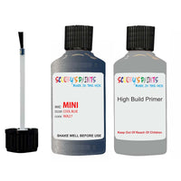 mini one cool blue code wa27 touch up Paint with anti rust primer undercoat