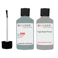 mini one ice blue code b28 touch up Paint with anti rust primer undercoat