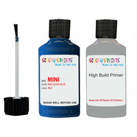 mini one indi laser blue code 862 touch up Paint with anti rust primer undercoat