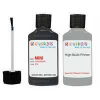 mini cooper coupe thundergrey code b58 touch up Paint with anti rust primer undercoat