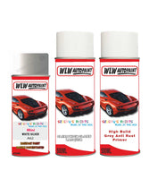 mini one white silver aerosol spray car paint clear lacquer a62 With primer anti rust undercoat protection
