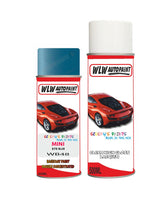mini jcw clubman kite blue aerosol spray car paint clear lacquer wb48Body repair basecoat dent colour