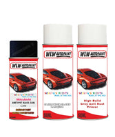 mitsubishi asx amethyst black can car aerosol spray paint and lacquer 2000 2020 With primer anti rust undercoat protection