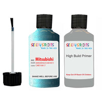 Mitsubishi Colt Kawasemi Blue Code Cmd10017 Touch Up Paint with anit rust primer undercoat