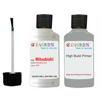 Mitsubishi Delica Pure White Code Zvr Touch Up Paint with anit rust primer undercoat