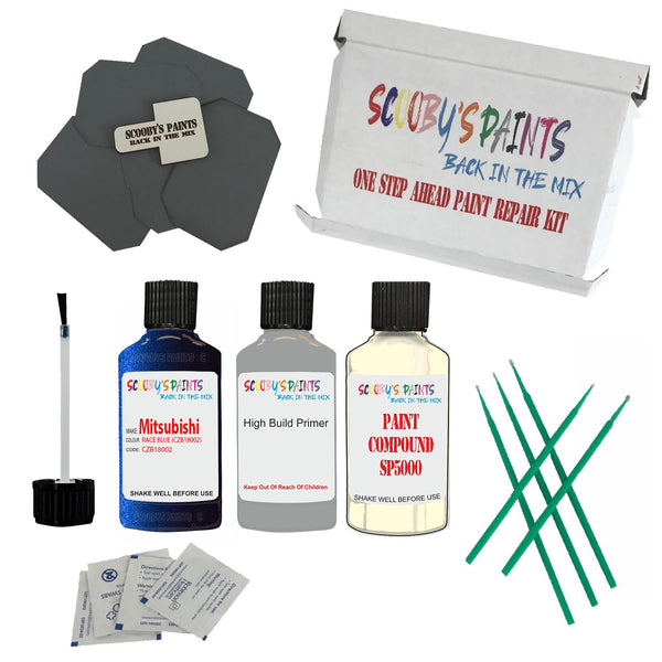 Paint For MITSUBISHI RACE BLUE Code HL Touch Up Paint Detailing Scratch Repair Kit