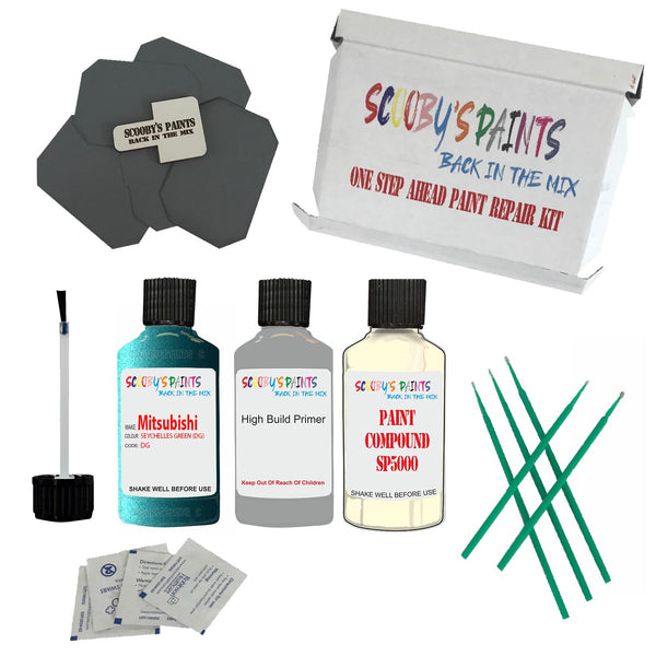 Paint For MITSUBISHI SEYCHELLES GREEN Code DG Touch Up Paint Detailing Scratch Repair Kit