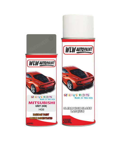 mitsubishi space gear grey h08 car aerosol spray paint and lacquer 1994 1996Body repair basecoat dent colour