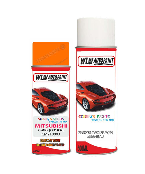 mitsubishi delica orange cmy18003 car aerosol spray paint and lacquer 2018 2018Body repair basecoat dent colour