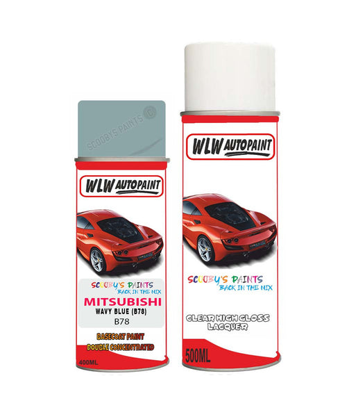 mitsubishi lancer wavy blue b78 car aerosol spray paint and lacquer 1993 1995Body repair basecoat dent colour