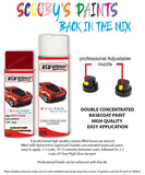 nissan micra burning red aerosol spray car paint clear lacquer ax6
