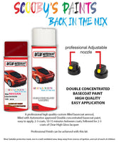 nissan micra eau rouge red aerosol spray car paint clear lacquer a54