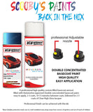nissan pathfinder electric blue aerosol spray car paint clear lacquer rak