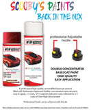 nissan note force red aerosol spray car paint clear lacquer nah