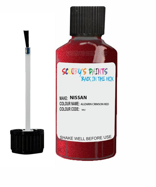 nissan qashqai alizarin crimson red code naj touch up paint 2010 2019 Scratch Stone Chip Repair 