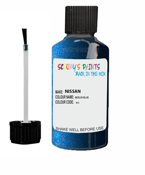 nissan xtrail berlin blue code b53 touch up paint 2007 2017 Scratch Stone Chip Repair 