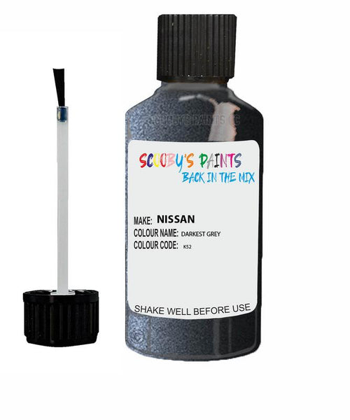 nissan skyline darkest grey code k52 touch up paint 2006 2015 Scratch Stone Chip Repair 
