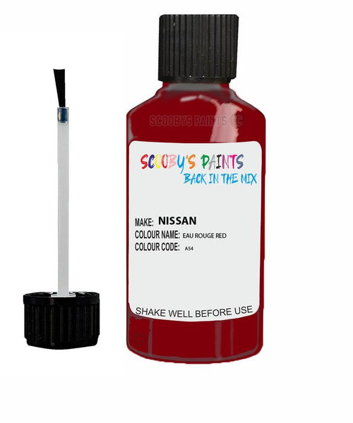 nissan gtr eau rouge red code a54 touch up paint 2007 2020 Scratch Stone Chip Repair 