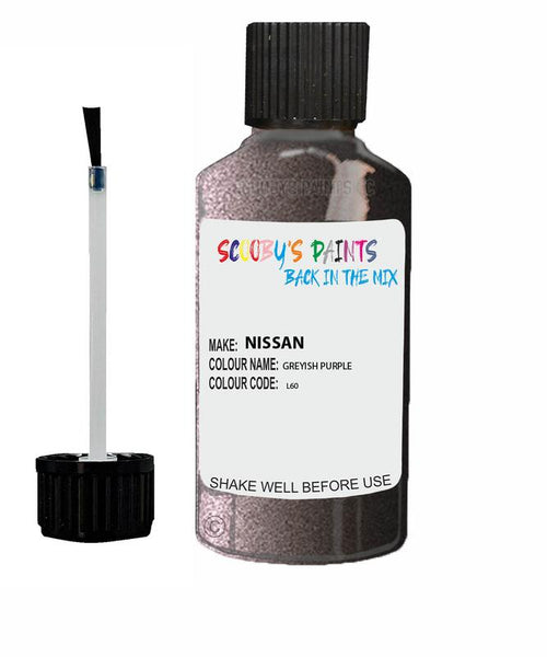 nissan note greyish purple code l60 touch up paint 2007 2015 Scratch Stone Chip Repair 