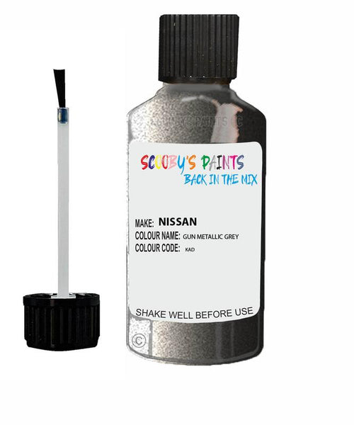 nissan pathfinder gun metallic grey code kad touch up paint 2007 2020 Scratch Stone Chip Repair 