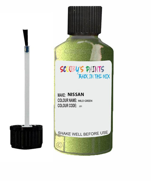 nissan micra mild green code j31 touch up paint 2004 2010 Scratch Stone Chip Repair 