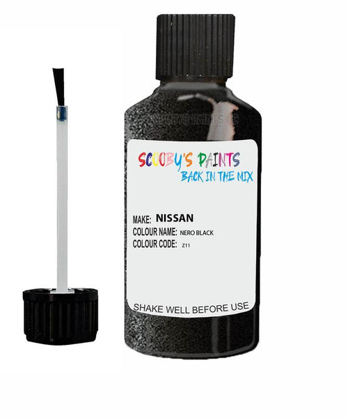 nissan pulsar nero black code z11 touch up paint 2000 2019 Scratch Stone Chip Repair 