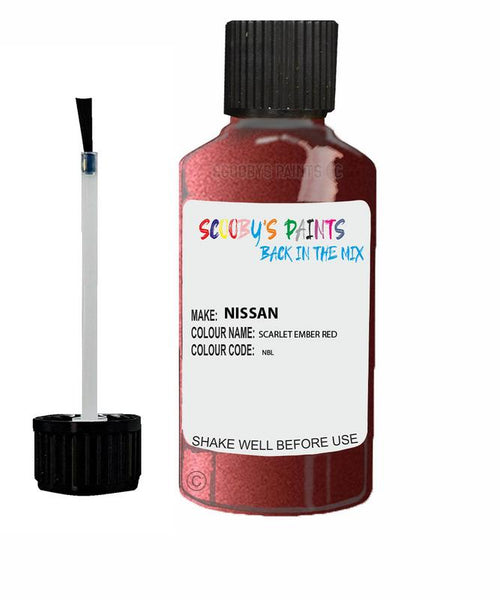 nissan leaf scarlet ember red code nbl touch up paint 2016 2020 Scratch Stone Chip Repair 
