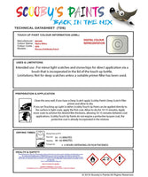 Nissan Murano Alpine White Code Qaa Touch Up Paint Instructions for use application